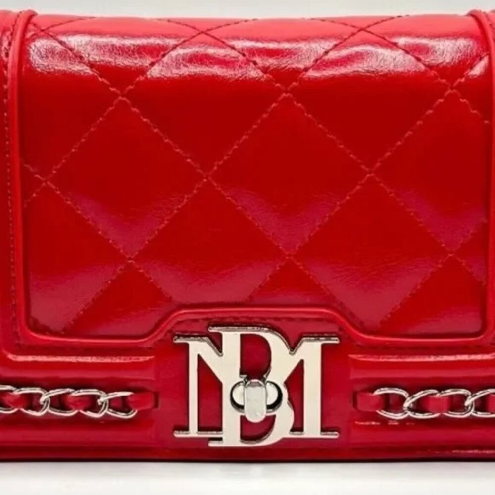 Badgley Mischka Red Chain Crossbody NWT - Picture 3 of 8